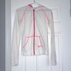 White Aeropostale zip hoodie.